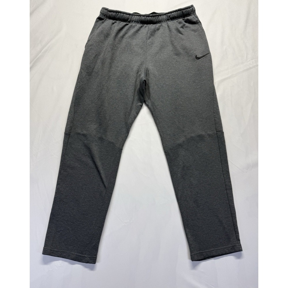 Nike Men's Gray Dri-FIT Jogger Sweatpants Gym Athletic Size XL drawstring